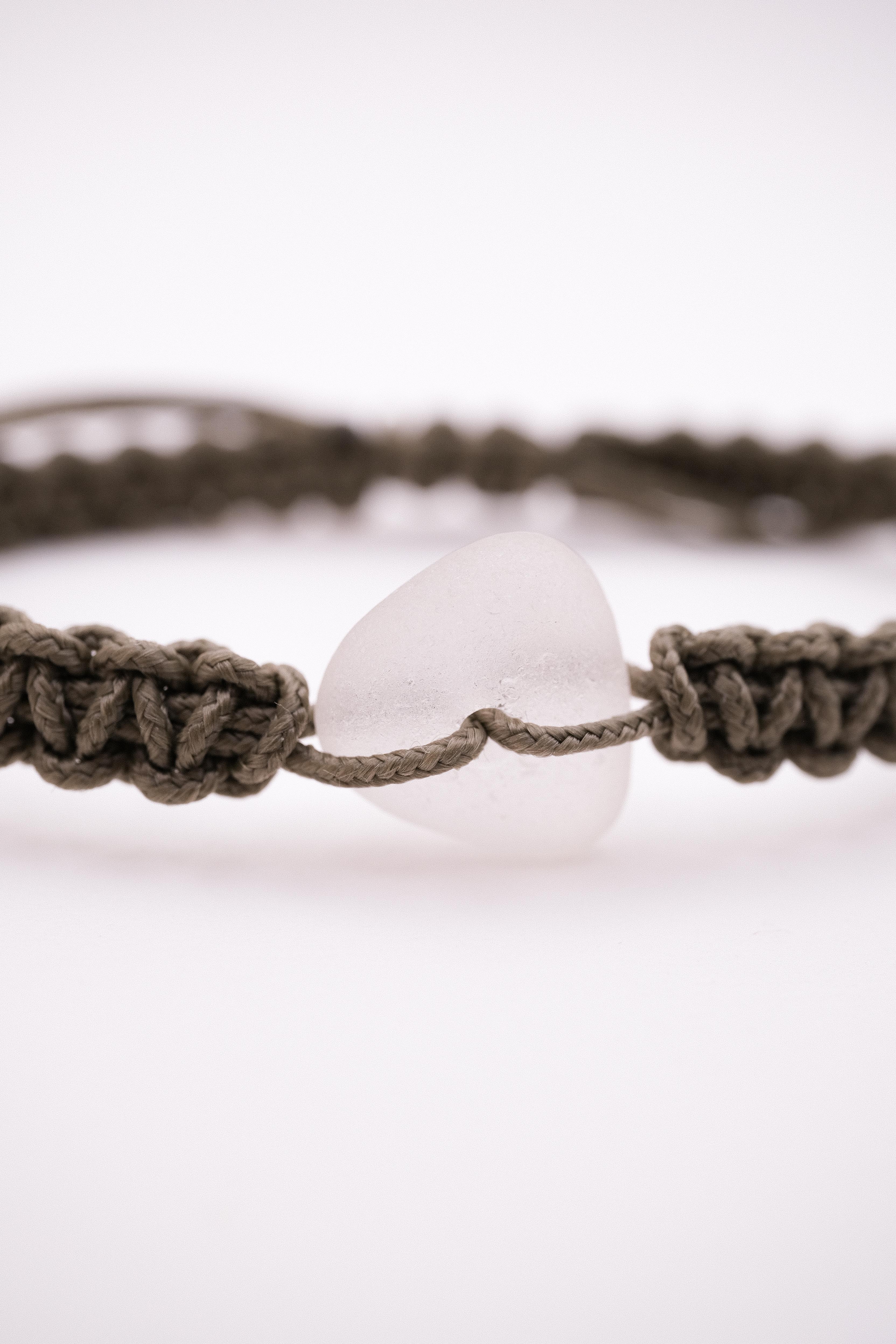 Bracelet Ludo - Blanc/kaki