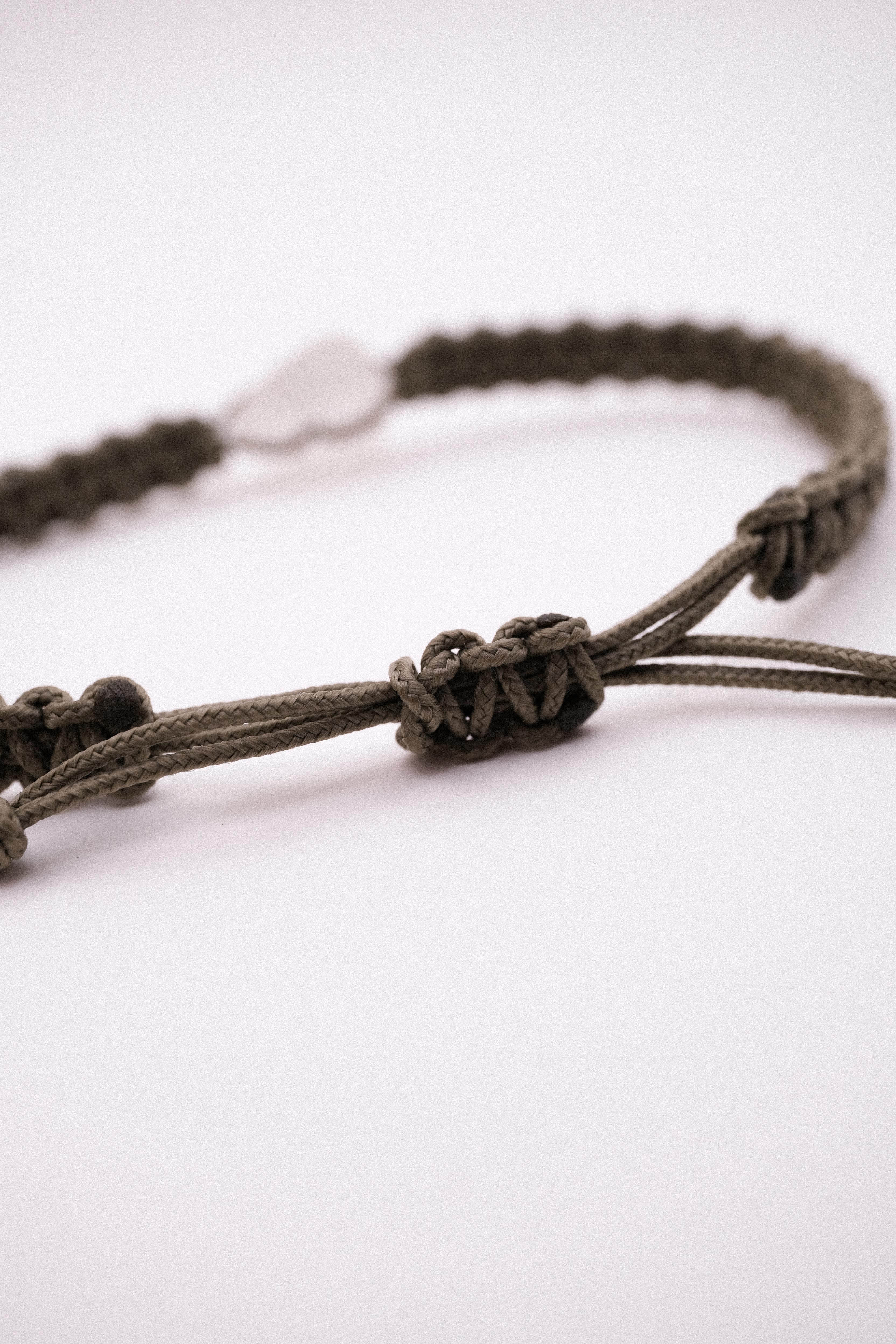 Bracelet Ludo - Blanc/kaki