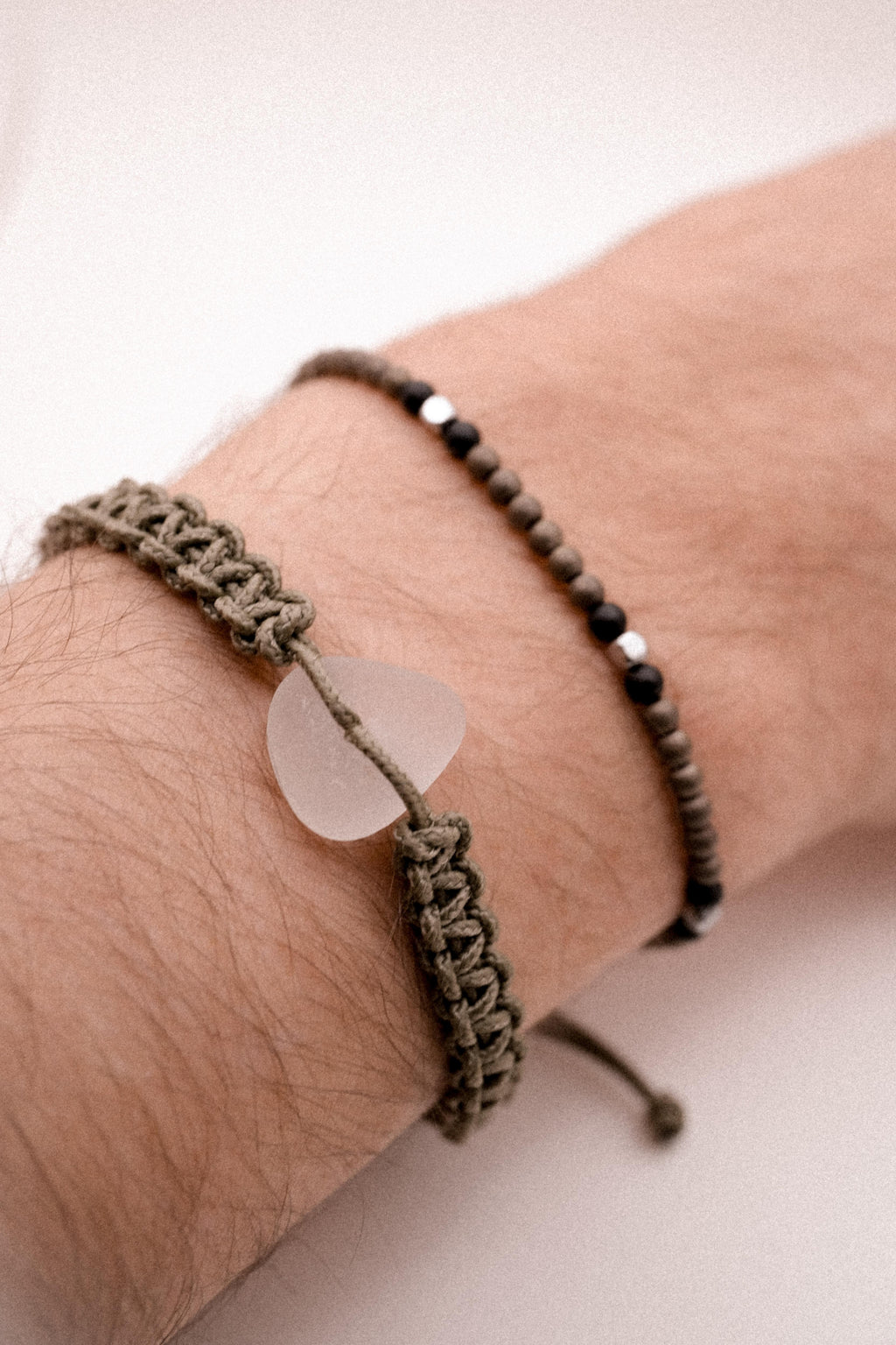 Bracelet Ludo - Blanc/kaki