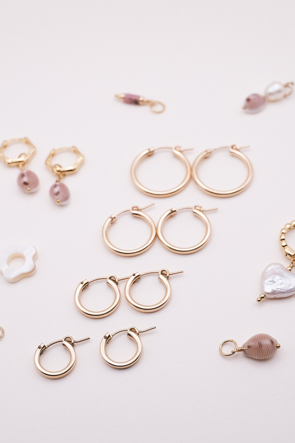 Coffret créoles + pendentifs