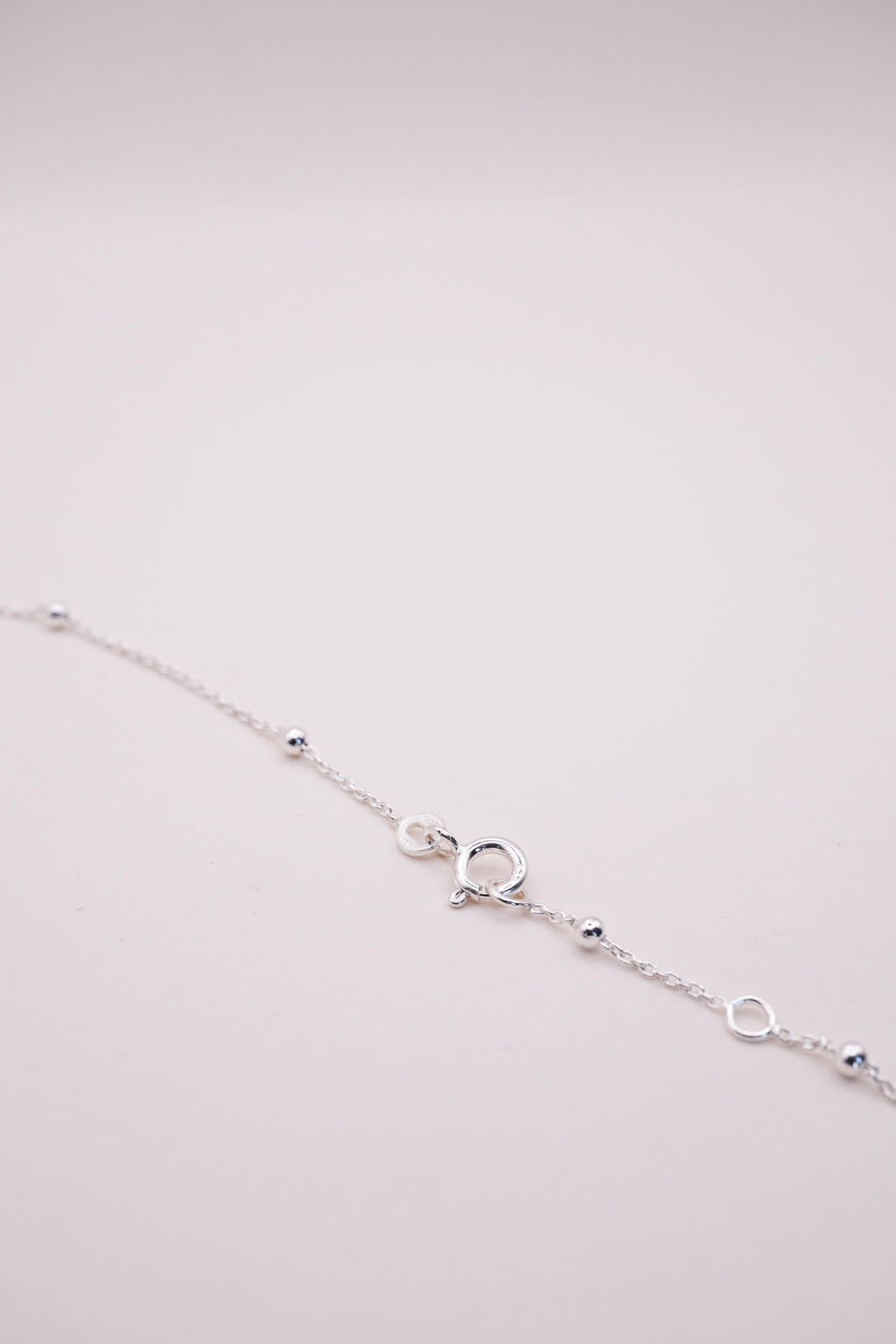 Chaîne perlée pour pendentif - Argent 925